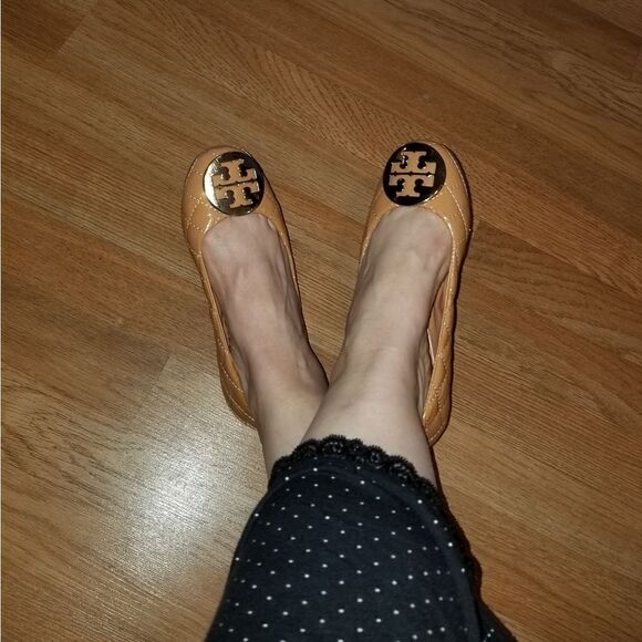 Tory Burch Flats  Reva Peach size 5 - Picture 1 of 13